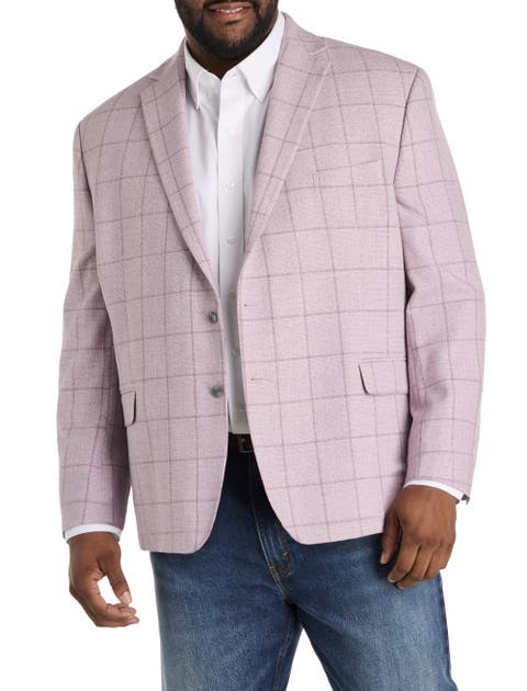 Big & Tall Windowpane Sport Coat V2