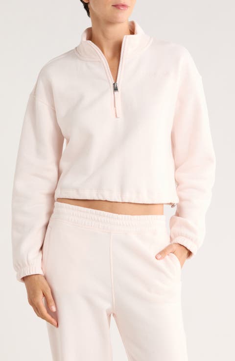 Mock Neck Half Zip Pullover