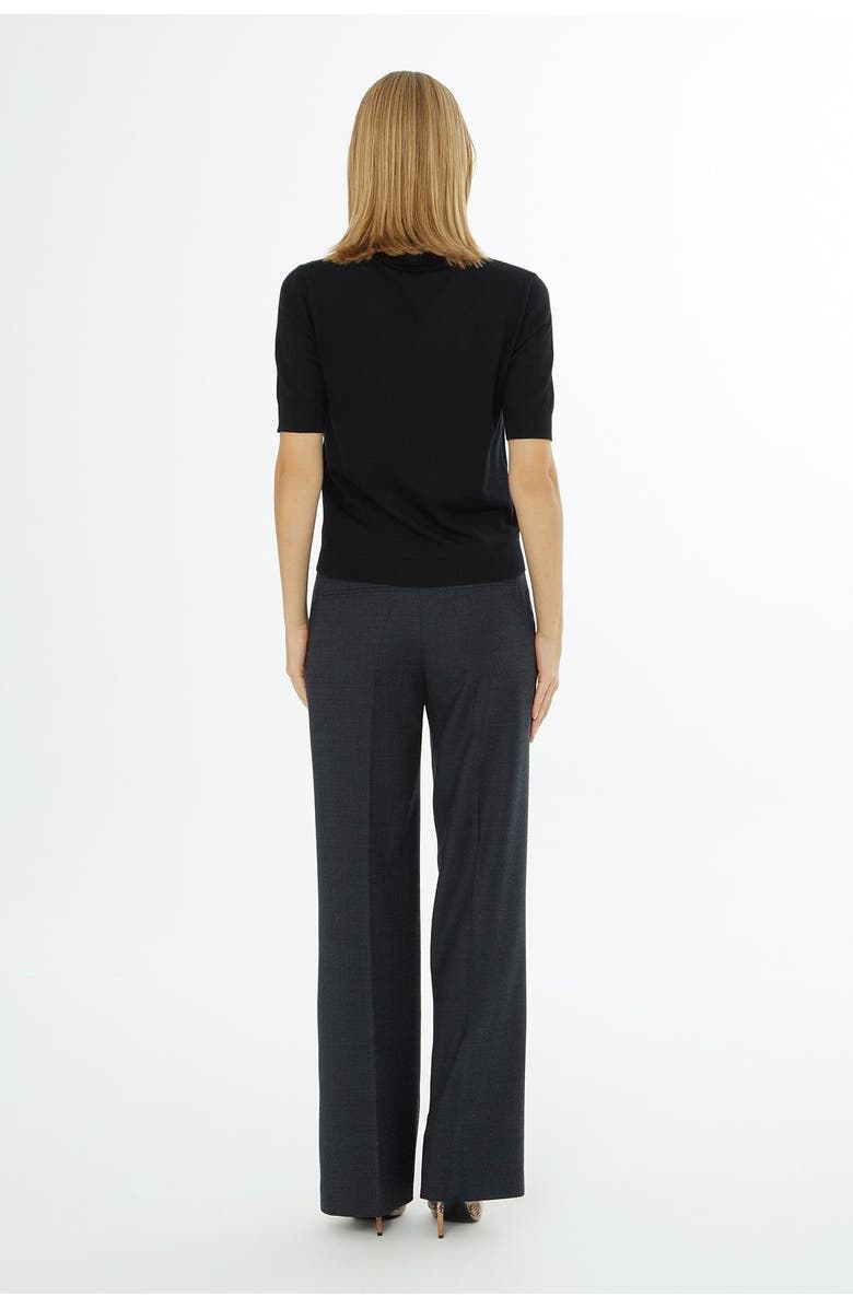 Gizia Off-Shoulder Knit Sweater, Alternate, color, Black