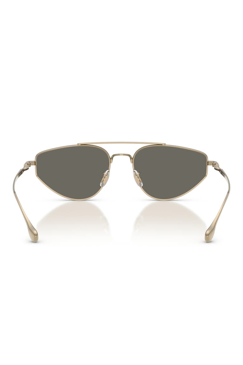 56mm Jil Sander Edition 5 Irregular Sunglasses, Alternate, color, GOLD / CARBON GREY