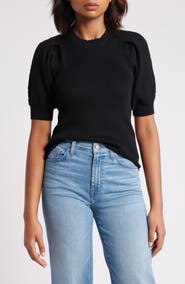 Wit & Wisdom Short Sleeve Rib Sweater