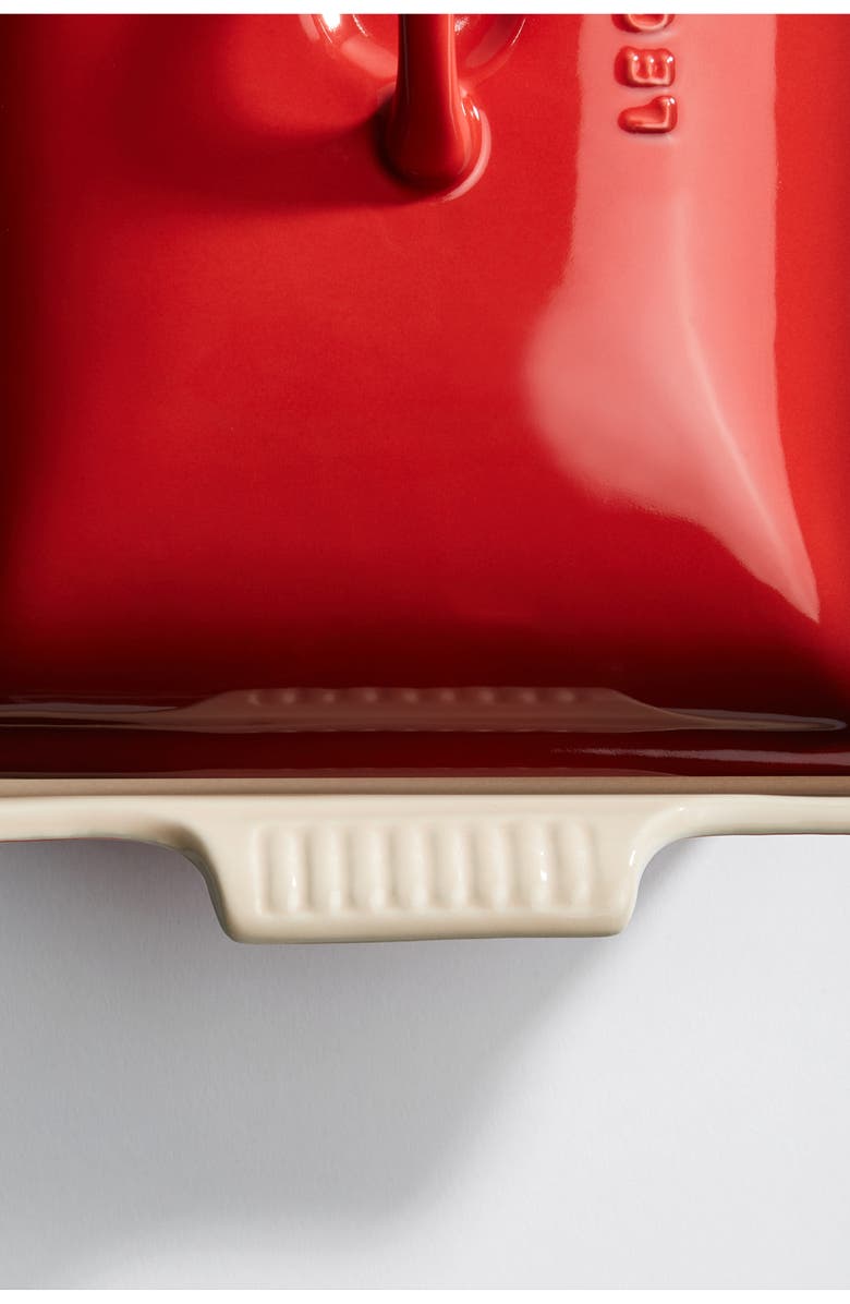 Le Creuset Heritage 2 1/2 Quart Covered Square Stoneware Casserole, Alternate, color, Cherry