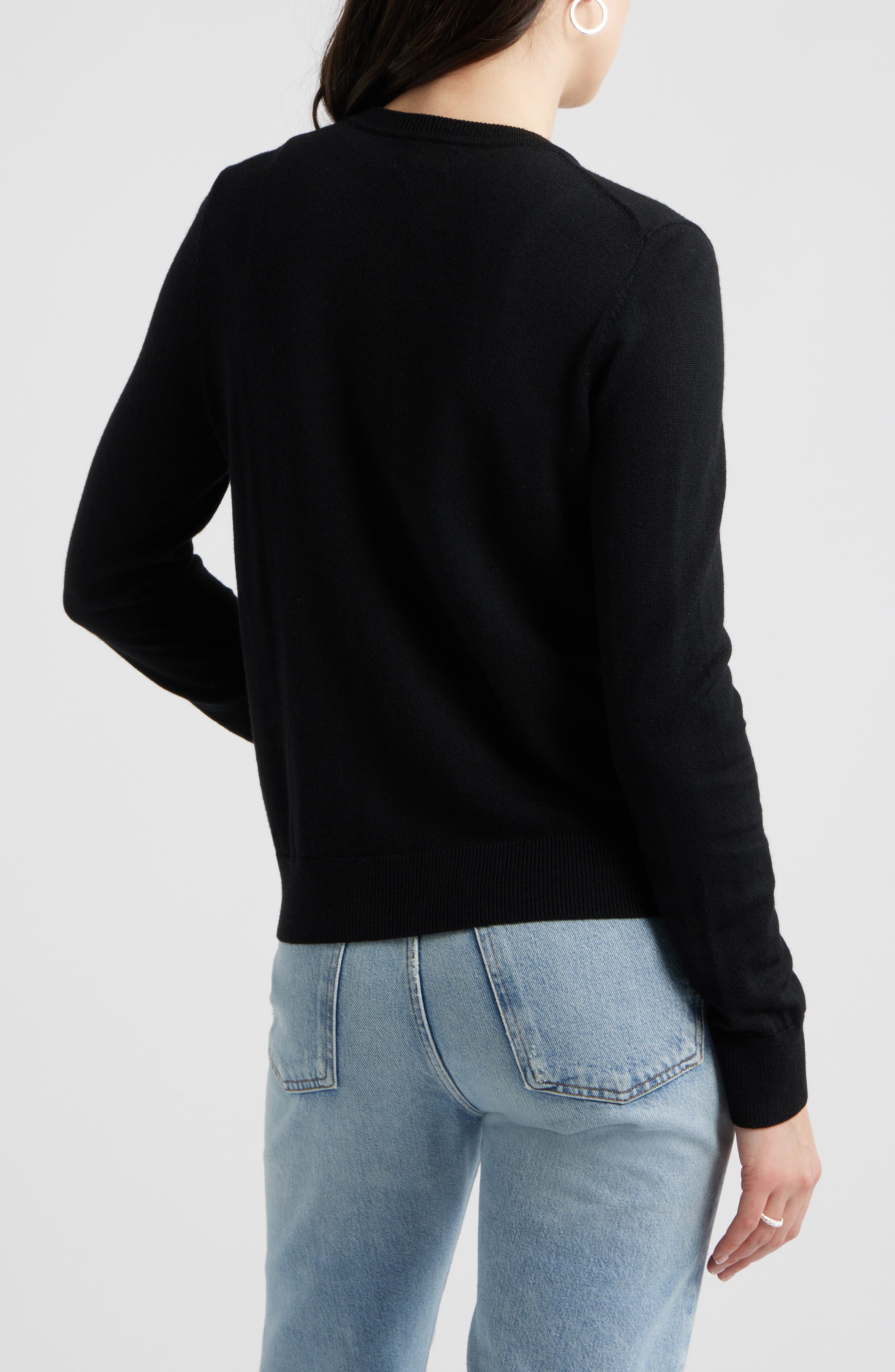 Женские Caslon® Merino Wool Blend Cardigan — фото 3