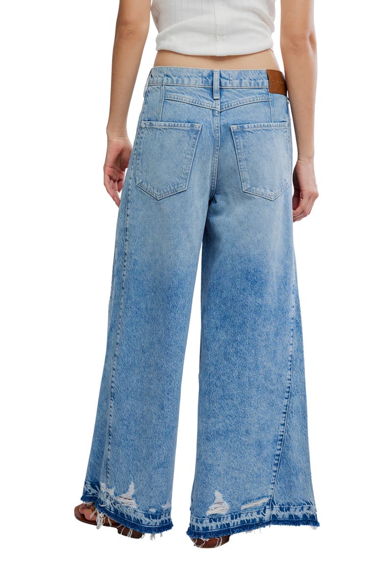 Free People Apollo Wide Leg Jeans, Alternate, color, Streamline