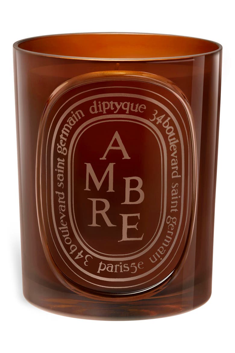 Ambre (Amber) Medium Candle, Main, color, NO COLOR