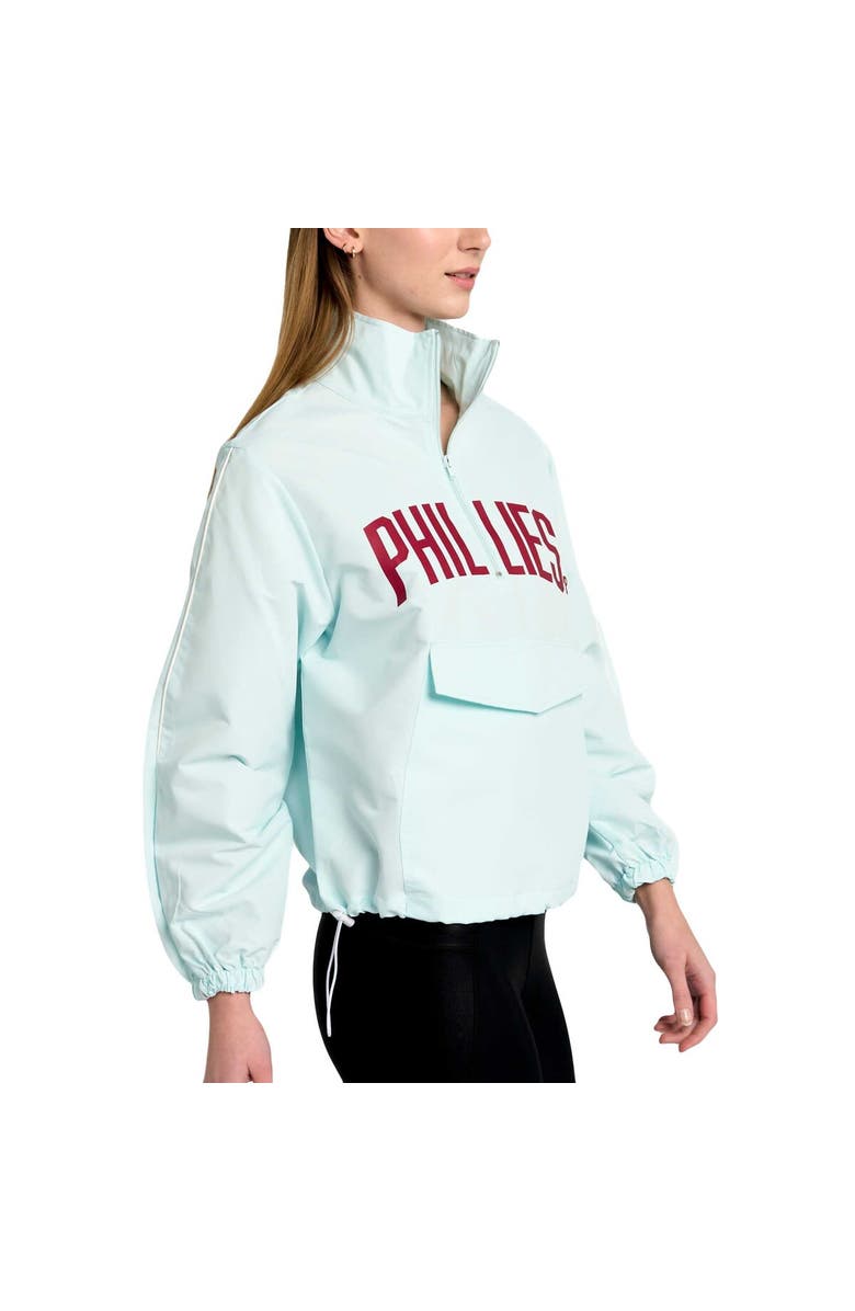 LUSSO Women's Lusso Light Blue Philadelphia Phillies Parker Half-Zip Jacket, Alternate, color, 