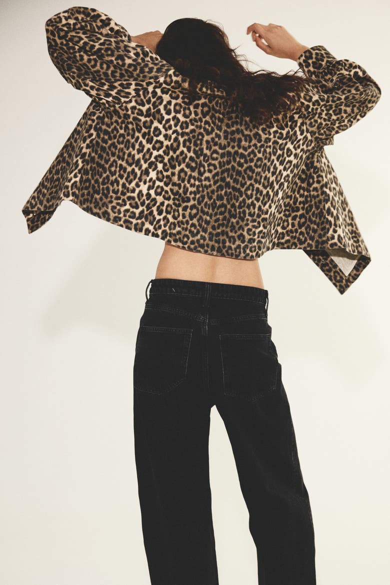 Barrel-leg High-waist Jeans, Alternate, color, Denim black