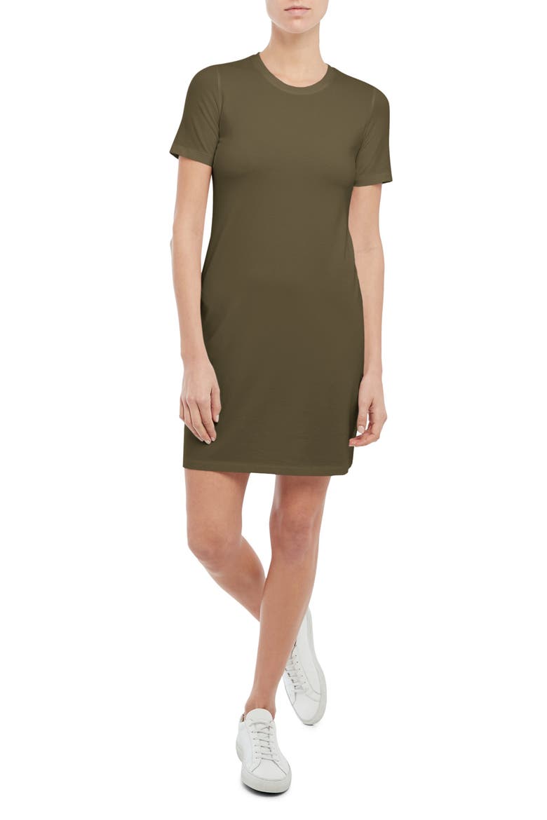 Rubric Crewneck Pima Cotton & Modal Blend T-Shirt Dress, Alternate, color, BONSAI