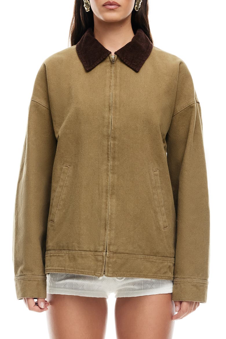 Workwear Water Repellent Cotton Jacket, Main, color, CHESTNUT
