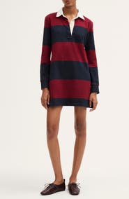 Madewell Rugby Polo Cotton Minidress