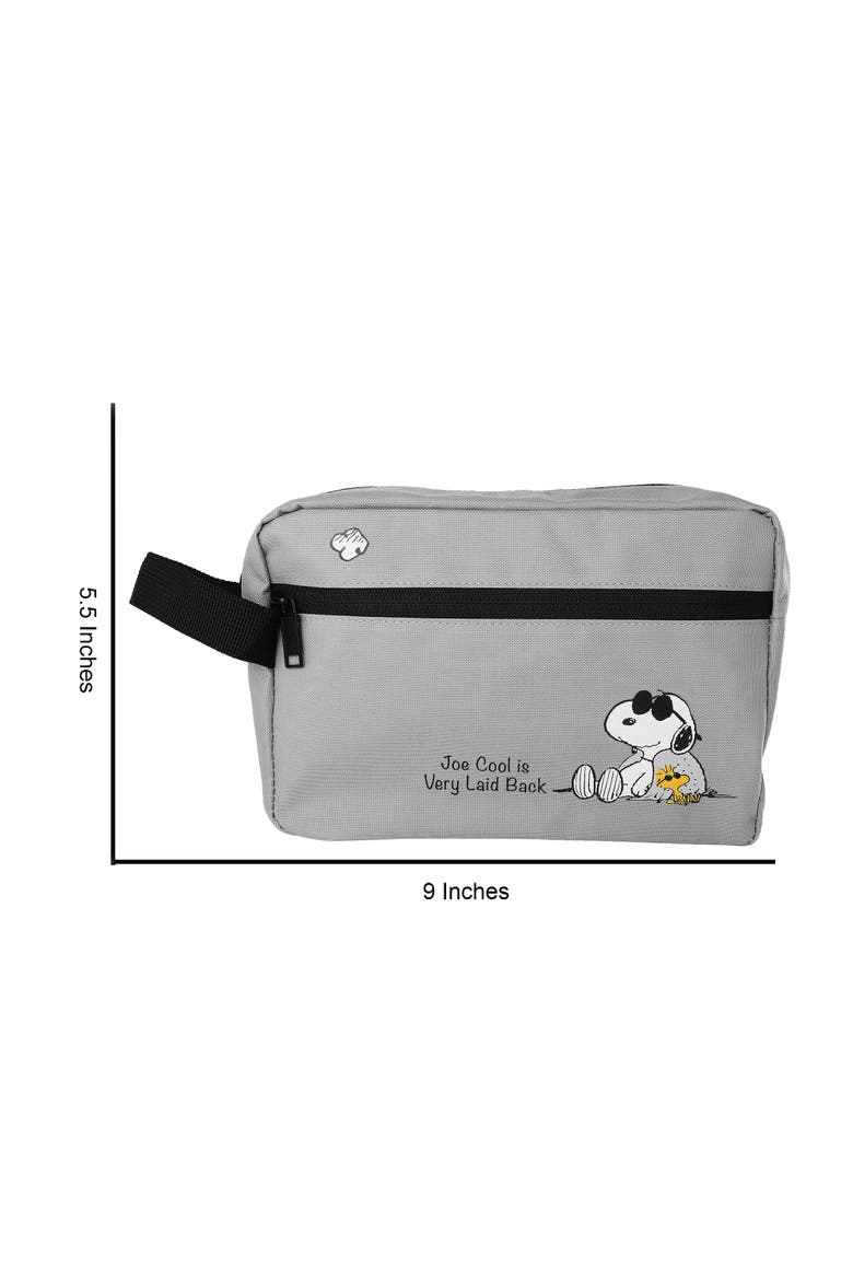 Snoopy Belt Bag, Zip Waist Pack, Grey Travel Pouch, Alternate, color, Grey