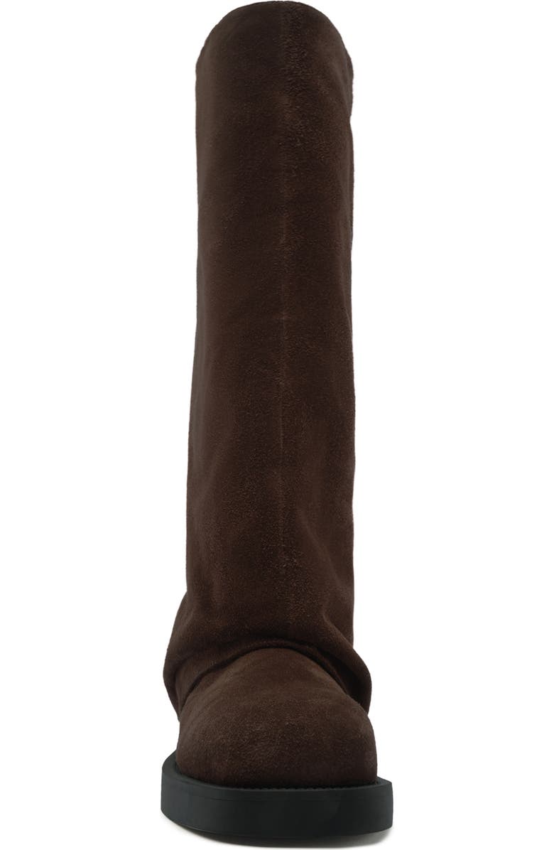 Schutz Keira Up Platform Knee High Boot, Alternate, color, Root Brown