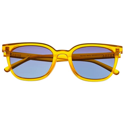 Bertha Betty Polarized Sunglasses In Yellow/pink