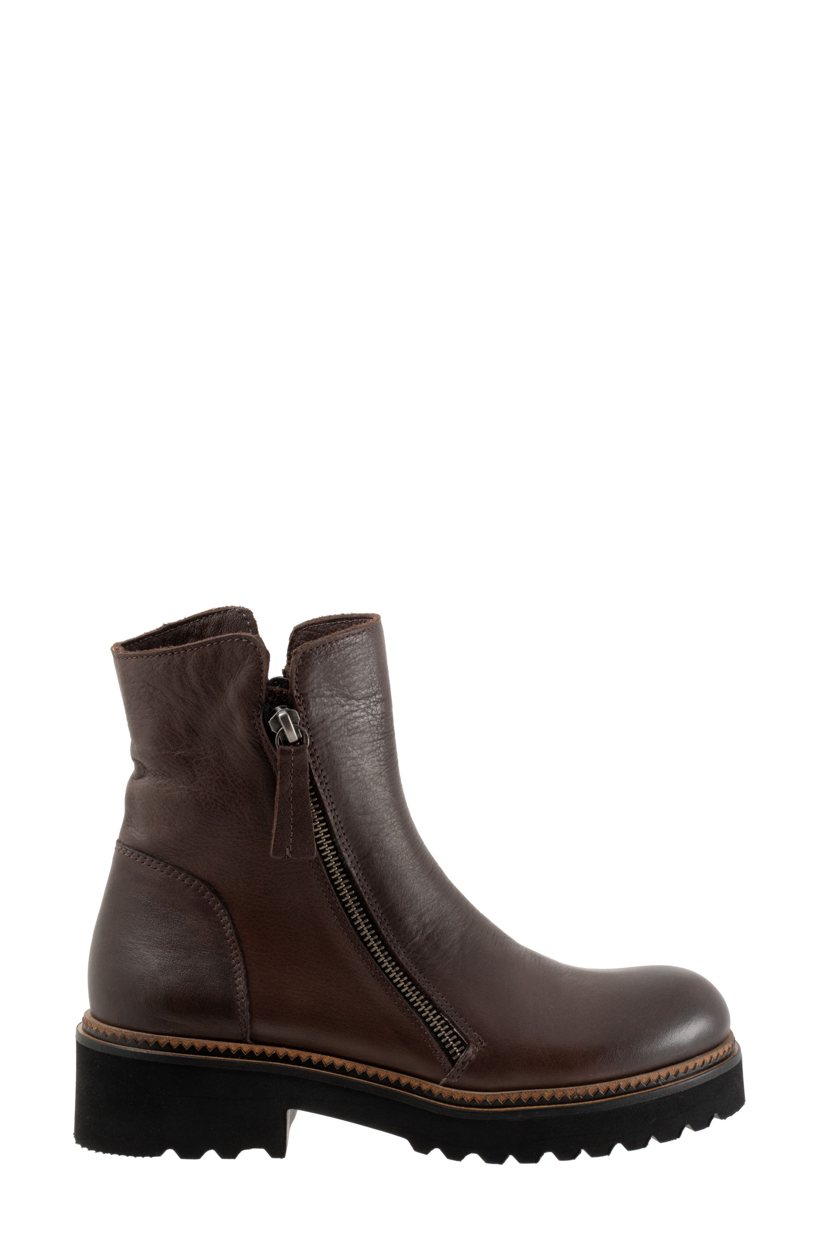 Ariana Zip-Up Boot, Alternate, color, TEAK