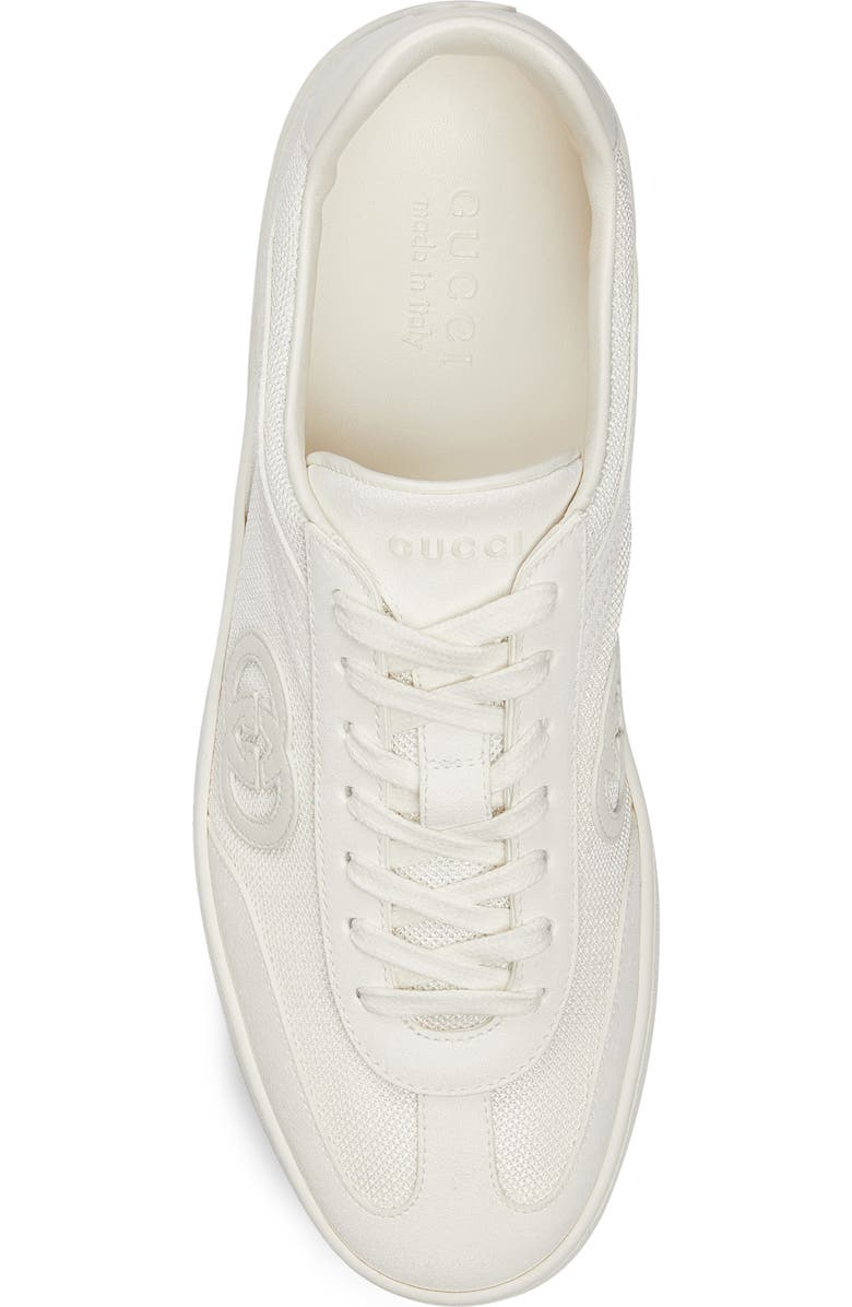 Gucci Interlocking-G Sneaker, Alternate, color, White Suede