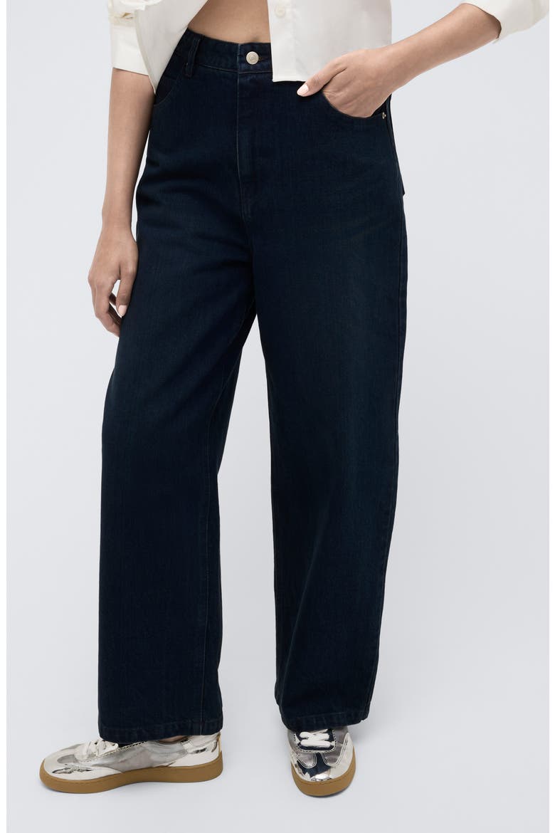 Barrel Leg Jeans, Main, color, MIDNIGHT RINSE WASH