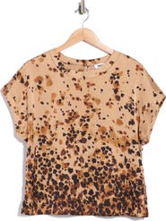 DKNY Printed Satin Top