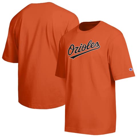 Men's Champion Orange Baltimore Orioles All Star Chenille Wordmark T-Shirt