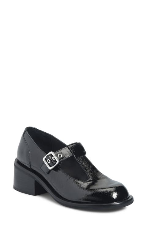 Jesse Leather T-Strap Pump