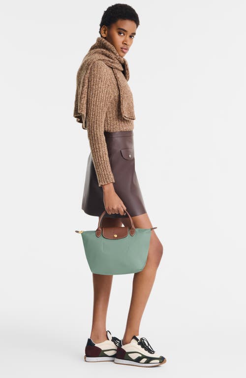 Longchamp Small Le Pliage Original Top Handle Bag In Green