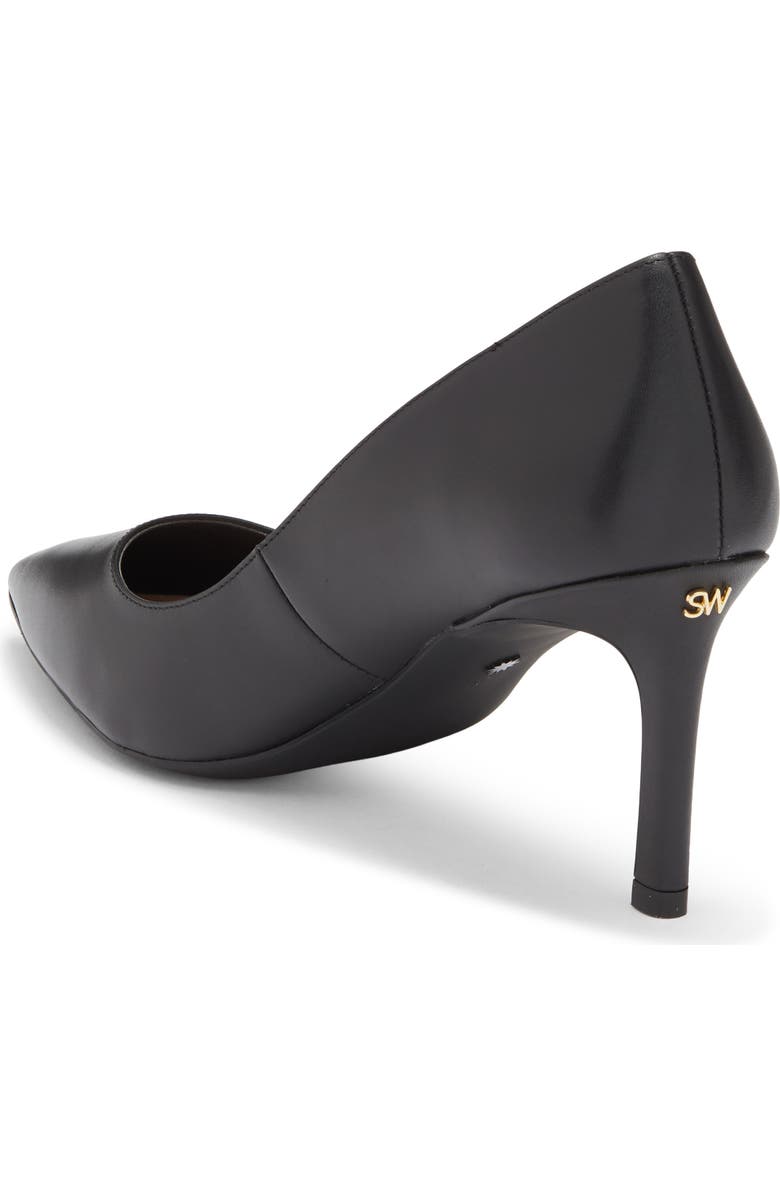Stuart Weitzman Dancer Pointed Toe Pump, Alternate, color, Black