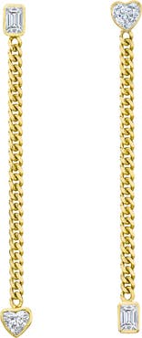 Mindi Mond Icon Fancy Chain Diamond Mismatched Earrings