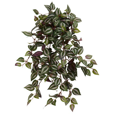 23-in Wandering Jew Hanging Artificial Plant (Set of 4)