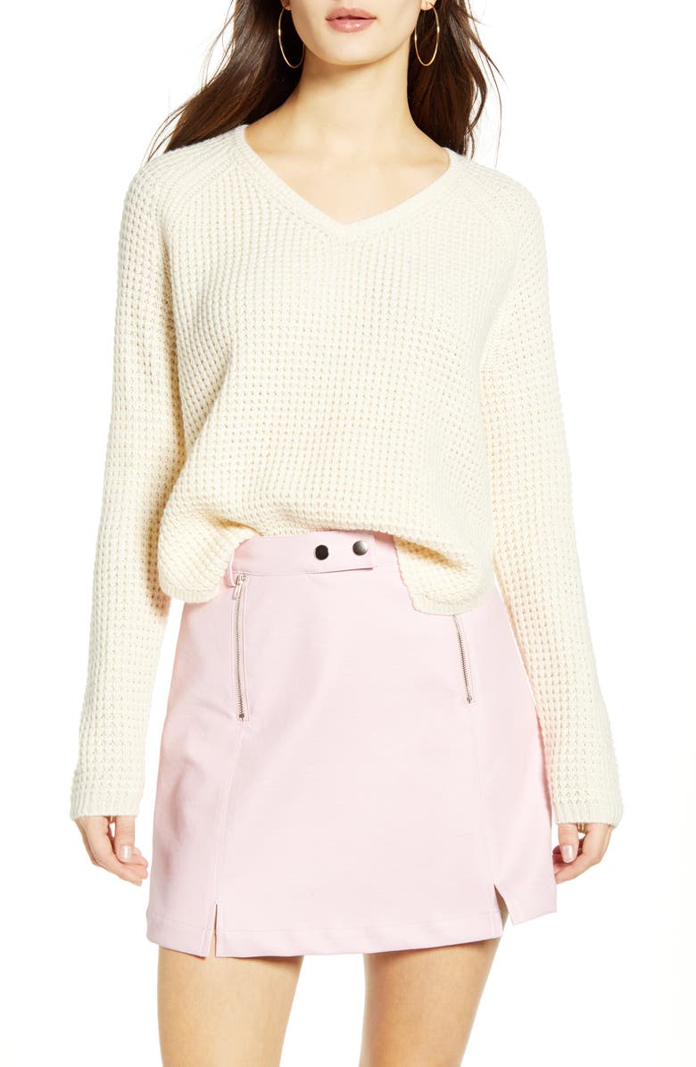 VERO MODA Leanna V-Neck Pullover, Main, color, 