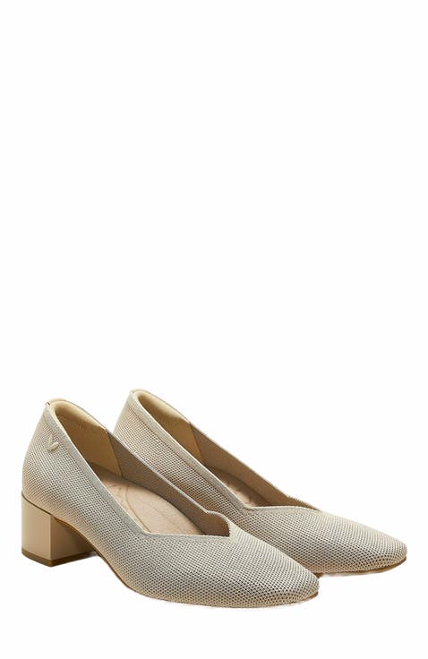 Square-Toe Stress Free Chunky Heels (Megan)