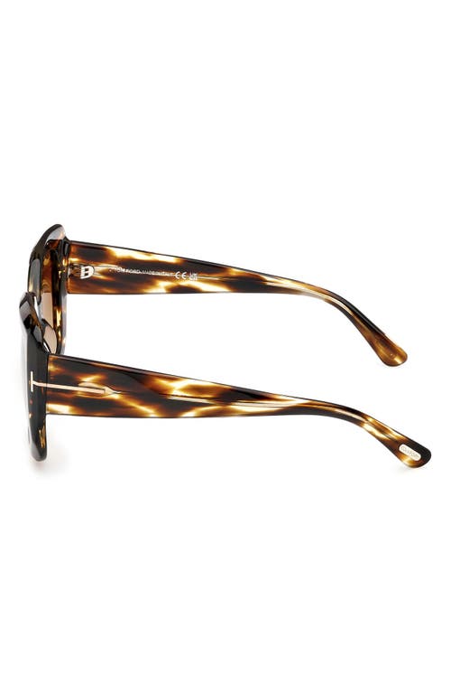Tom Ford Carla 52mm Square Sunglasses In Multi