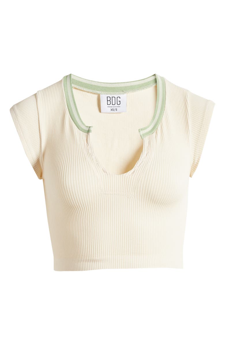 BDG Urban Outfitters Going for Gold Crop Top, Alternate, color, White