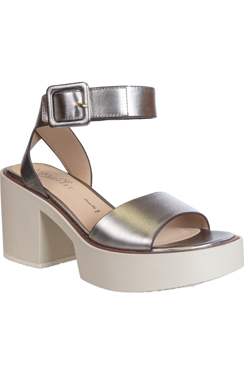 Naked Feet Iconoclast Ankle Strap Platform Sandal, Main, color,