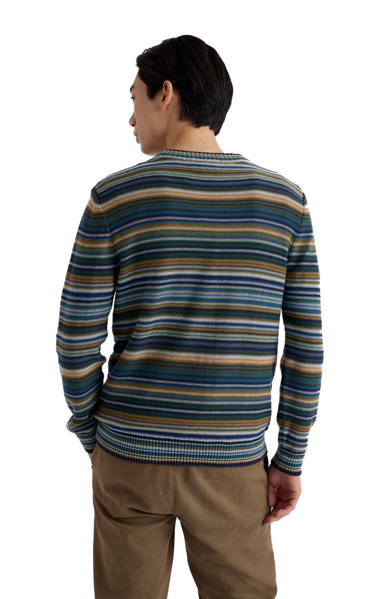 Seasalt Cornwall Trenale Stripe Organic Cotton Crewneck Sweater, Alternate, color, Sown Atlantic