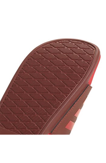 Adidas Originals Adidas Adilette Comfort Slide Sandal In Preloved Ruby/pure Ruby