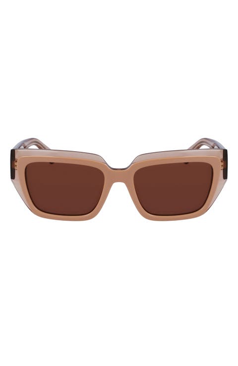 Classic Logo 55mm Square Sunglasses
