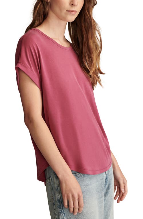 Lucky Brand Sandwash Dolman T-shirt In Purple