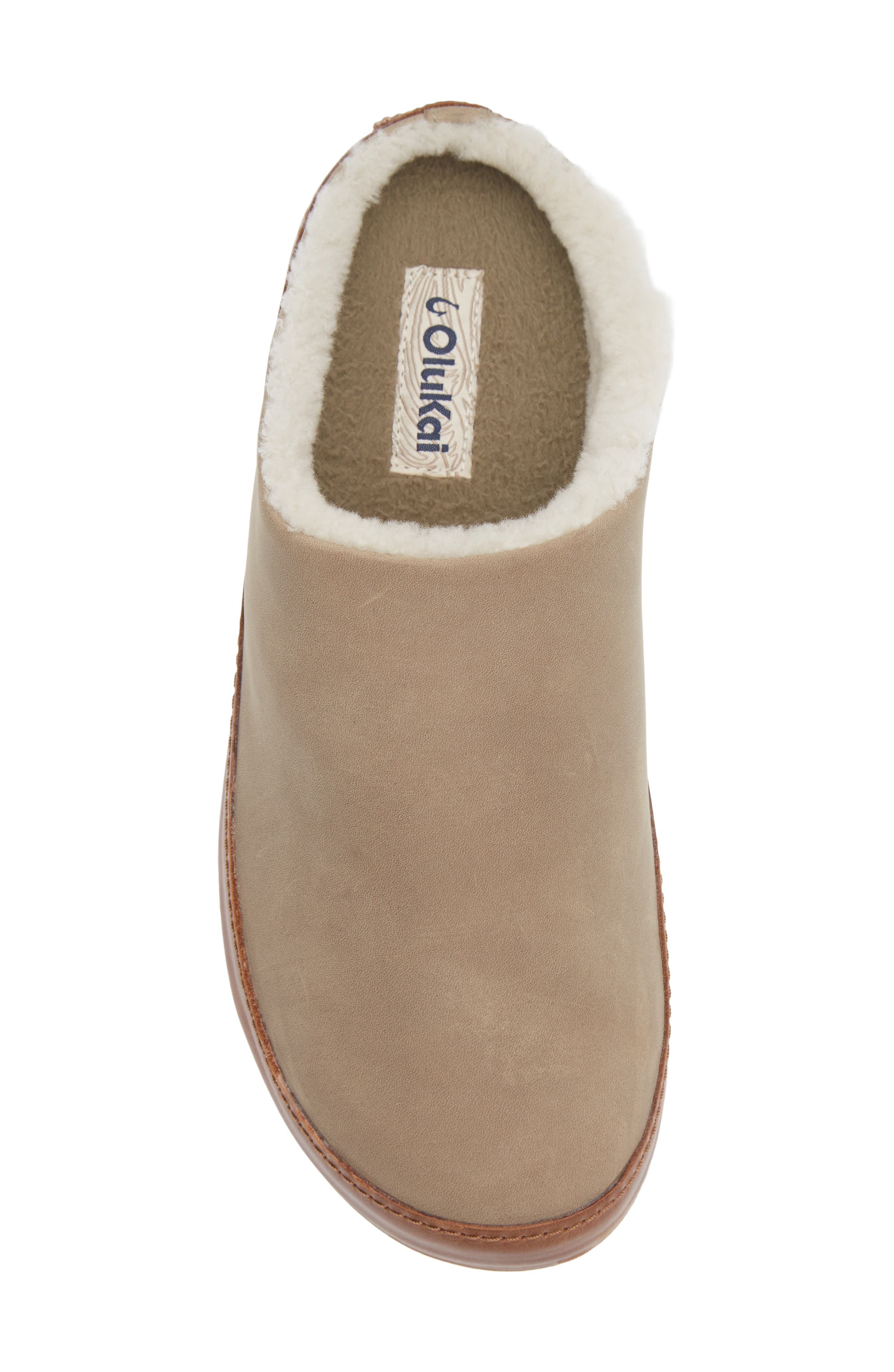 Lolii Genuine Shearling Lined Slipper, Alternate, color, CLAY / TAN