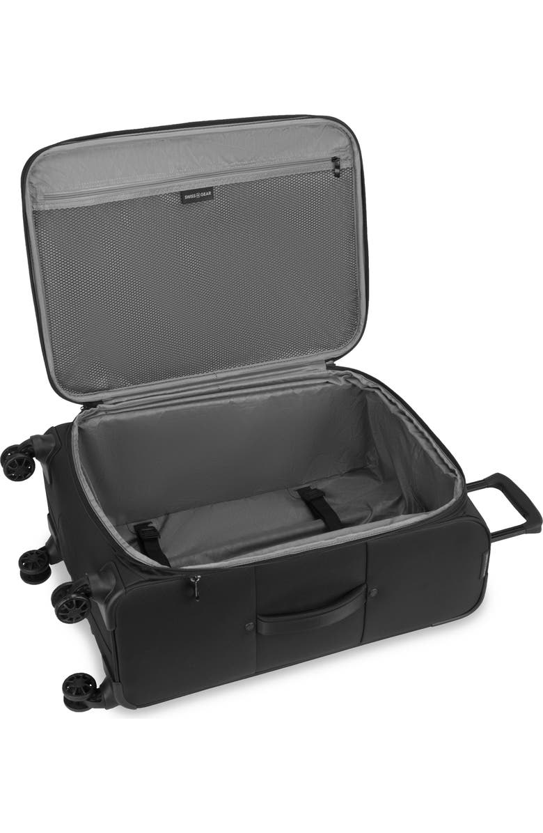 SWISSGEAR 24-Inch Softside Spinner Luggage, Alternate, color, Black