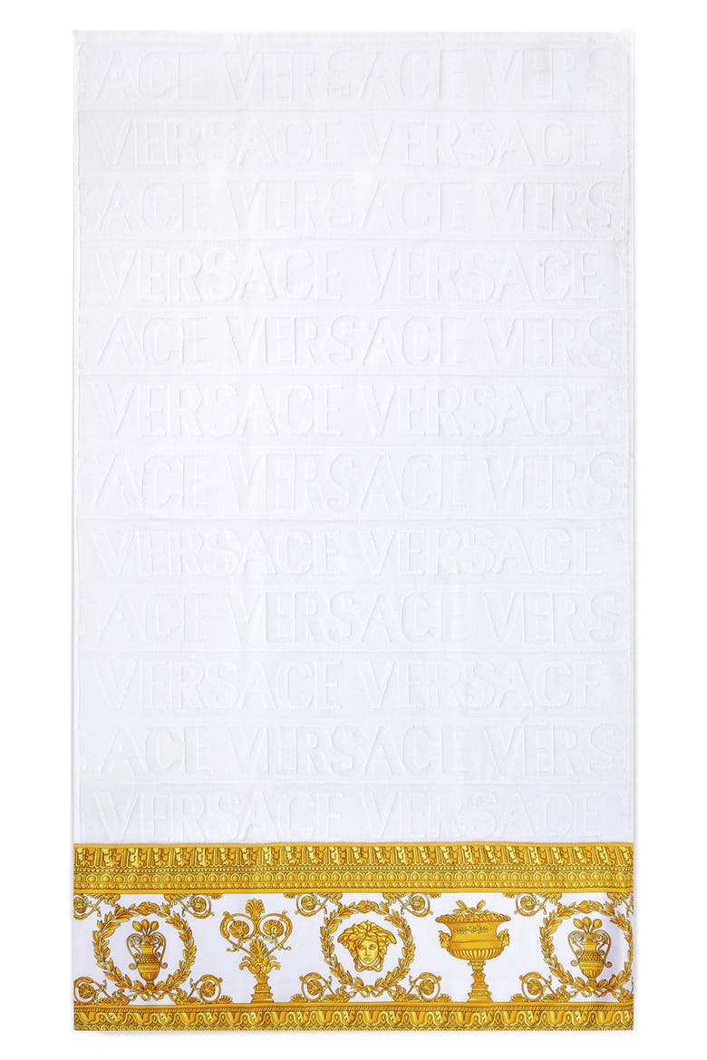 I Heart Baroque Face Towel, Alternate, color, WHITE