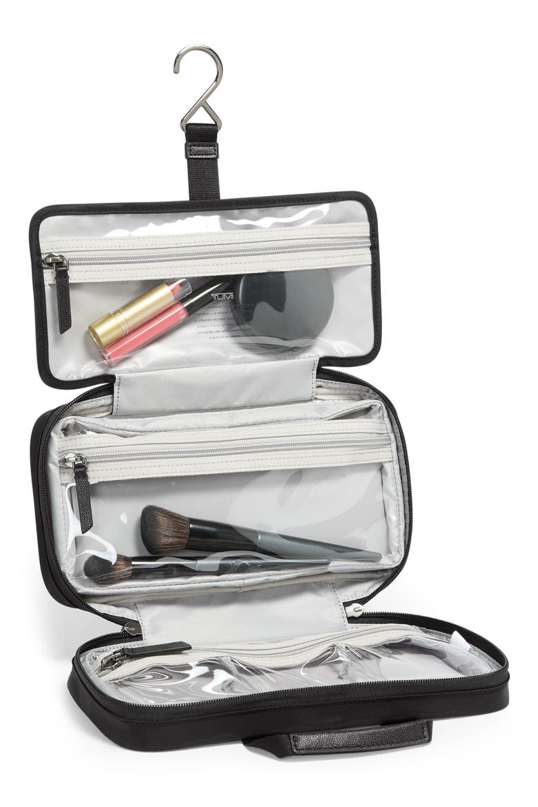 Voyageur Small Madeline Nylon Cosmetics Bag, Alternate, color, BLACK/ GUNMETAL
