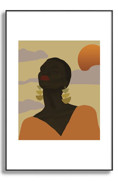 Head in Space Framed Art Print