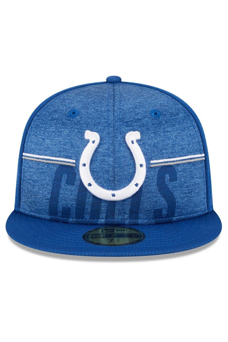 Men's New Era Royal Indianapolis Colts 2023 NFL Training Camp 59FIFTY Fitted Hat, Alternate, color, Royal