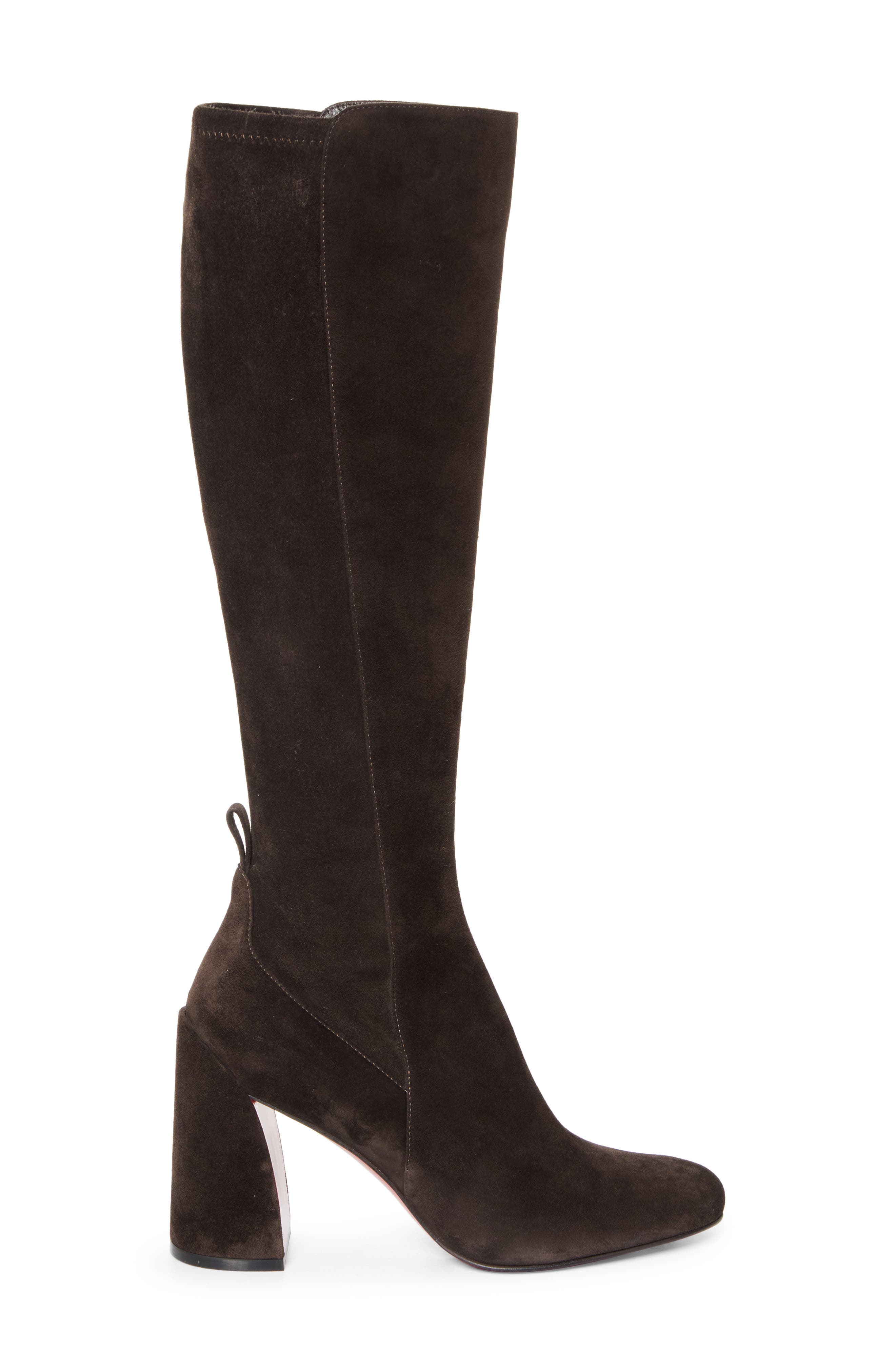 Christian Louboutin Jane Knee High Boot, Alternate, color, Cafe