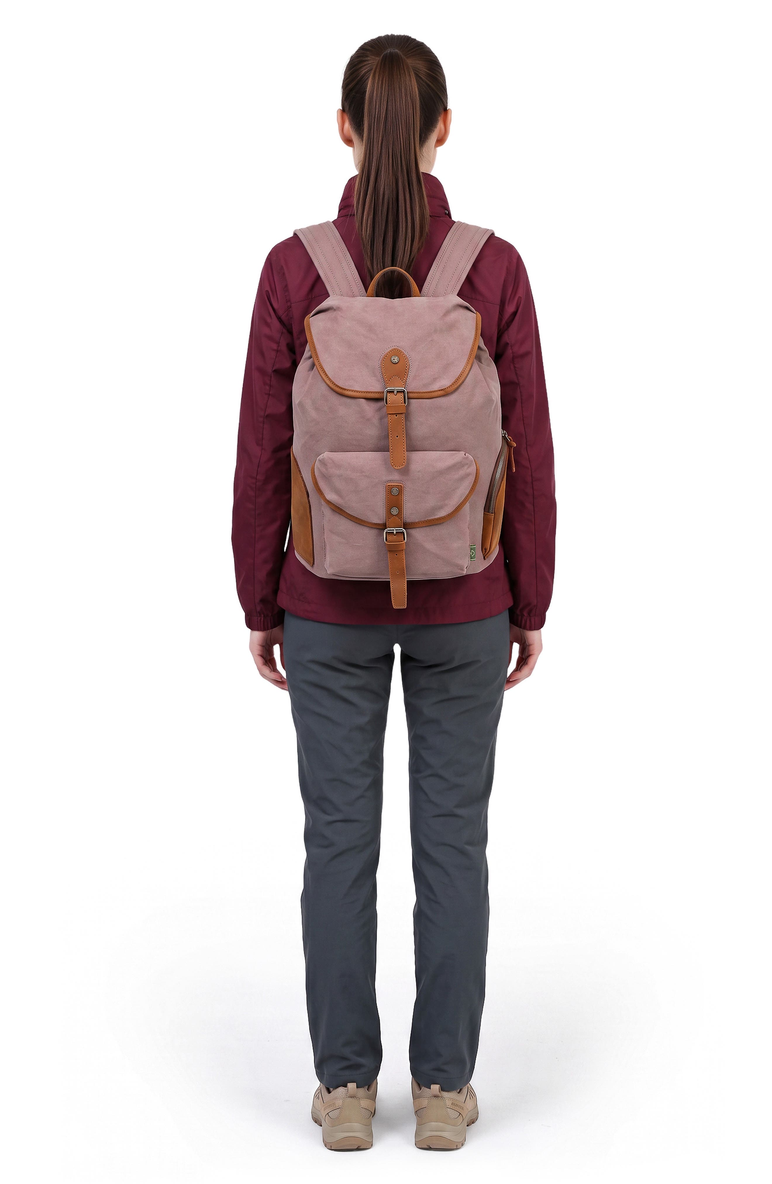 Milo Canvas Backpack, Alternate, color, BROWN