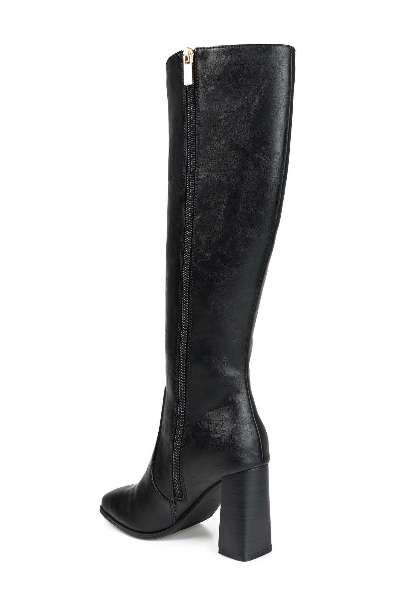 Journee Collection Karima Vegan Leather Tall Boot, Alternate, color, 