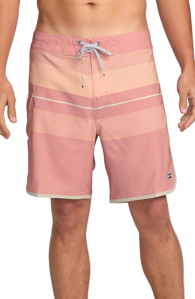 Billabong 73 Pro Board Shorts, Main, color, Dusty Pink