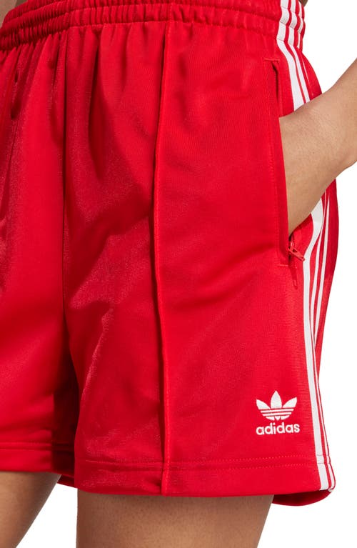 Adidas Originals Adidas Firebird Recycled Polyester Shorts In Red