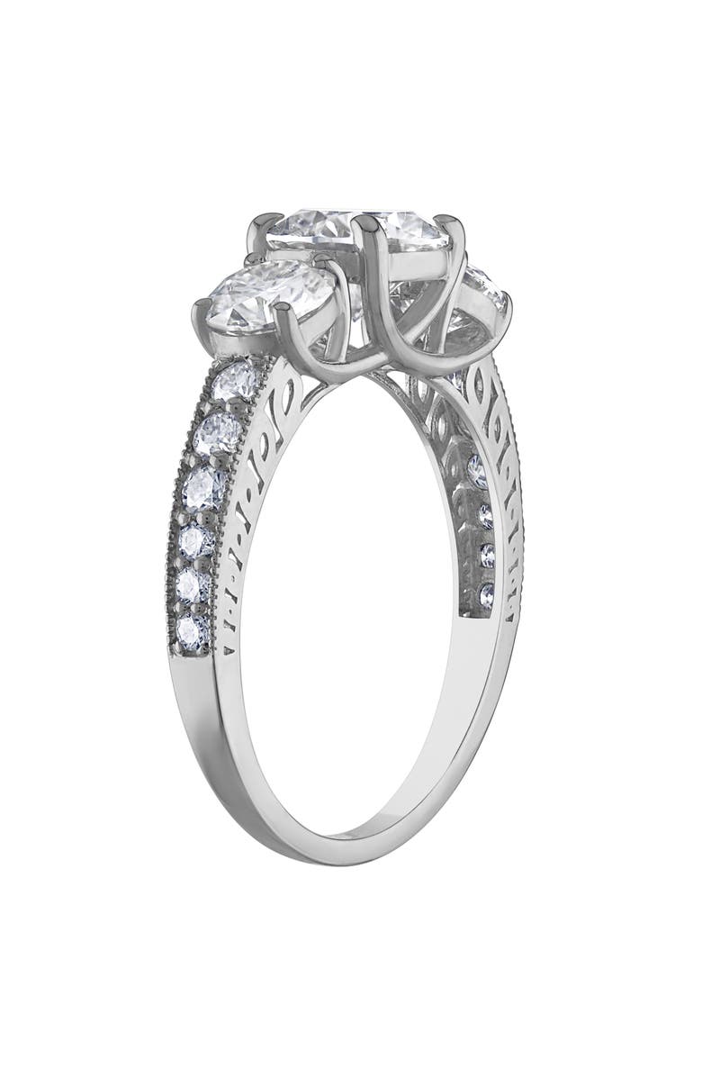FUZION CREATIONS Moissanite Ring, Alternate, color, Silver