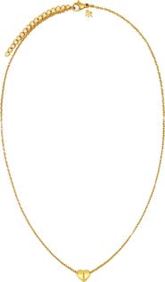 Petit Moments Dainty Heart Initial Pendant Necklace