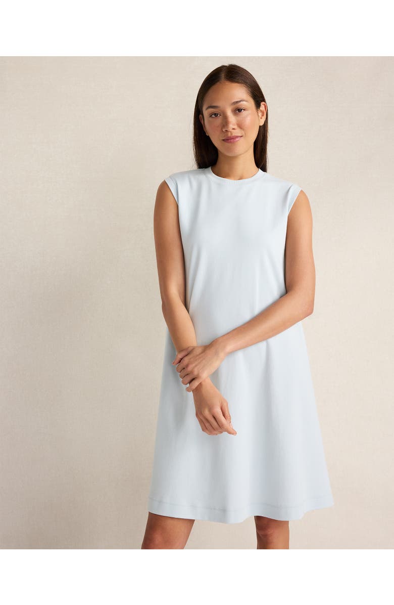 Haven Well Within Organic Cotton Interlock Trapeze Dress, Main, color, Ice Blue